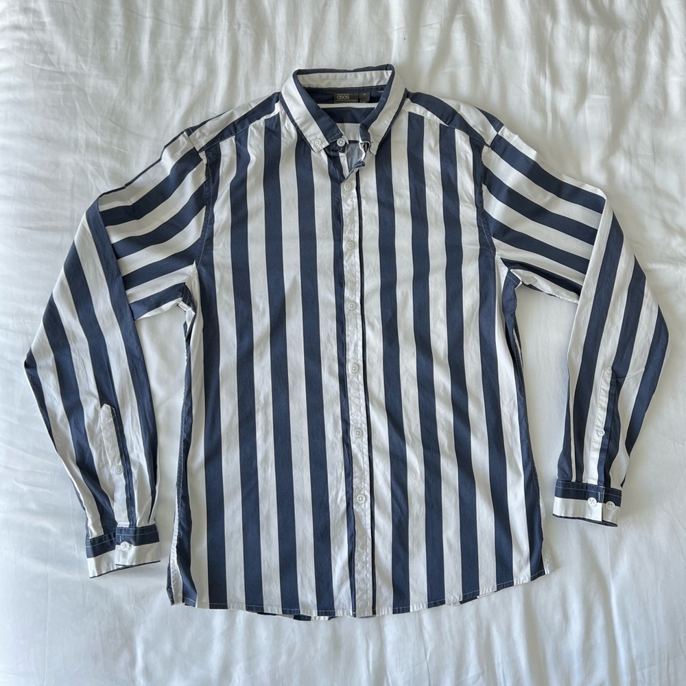 ASOS Striped Long Sleeve Button-Down